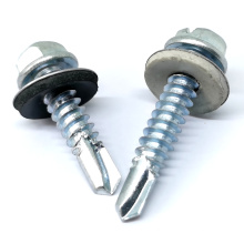 Flange Galvanized Hex Head Hexagon Drilling Fine Thread Self Tapping Screws